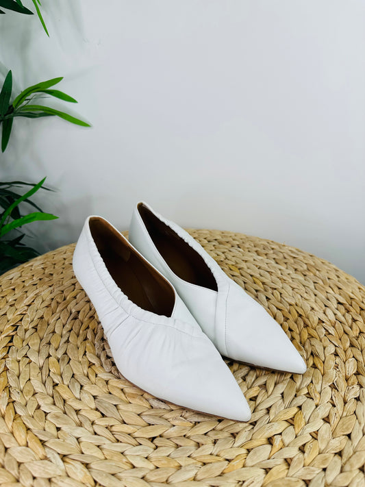 Leather Kitten Heels - Size 38