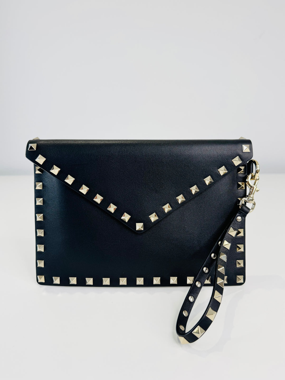 Leather Rockstud Pouch