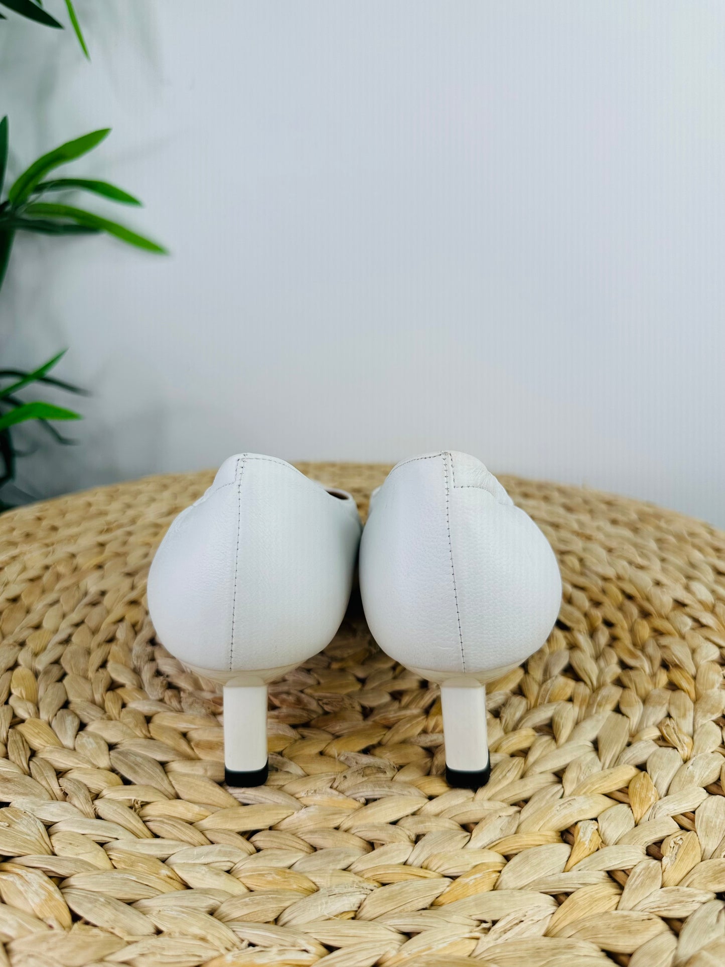 Leather Kitten Heels - Size 38