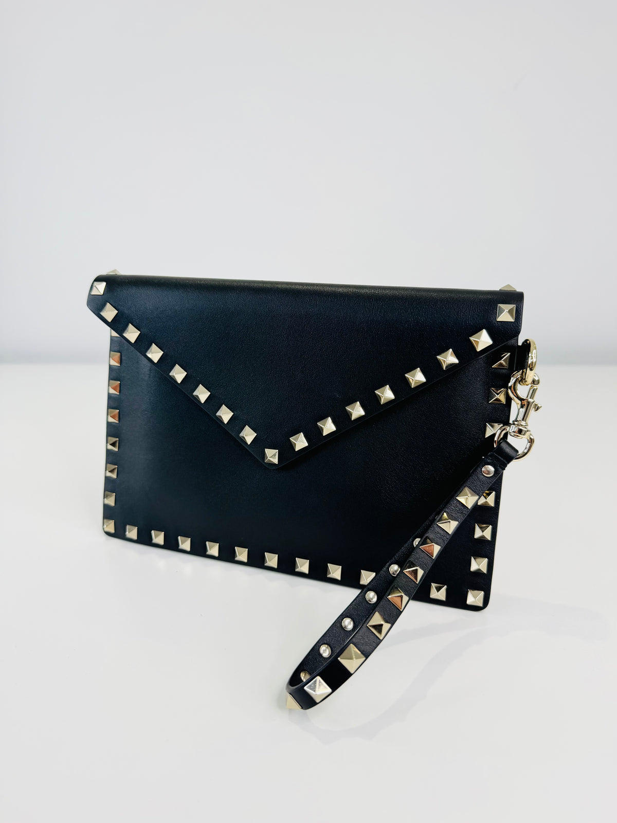 Leather Rockstud Pouch