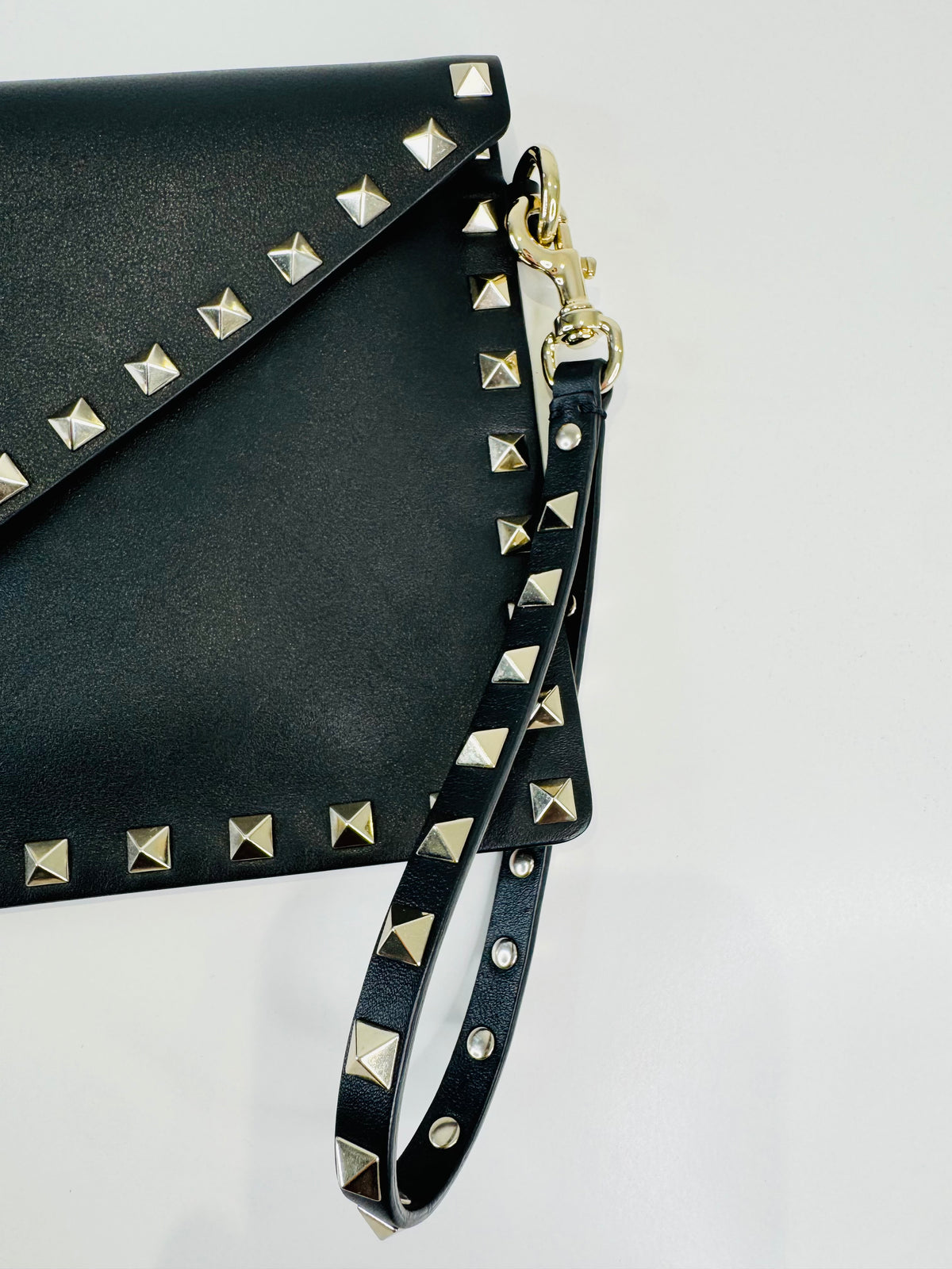 Leather Rockstud Pouch