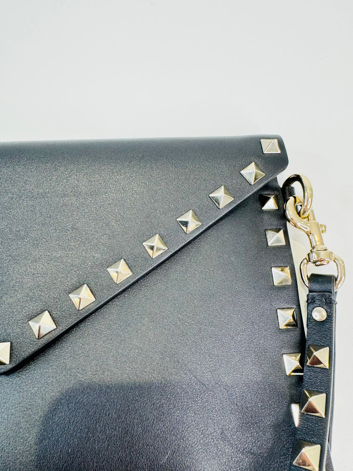 Leather Rockstud Pouch