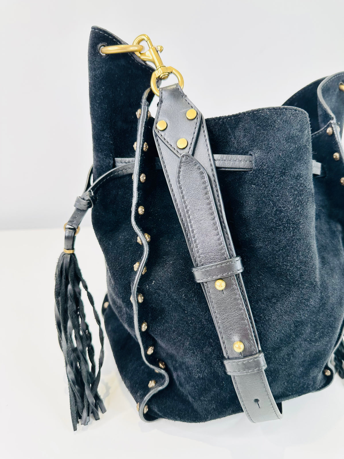 Radja Suede Shoulder Bag
