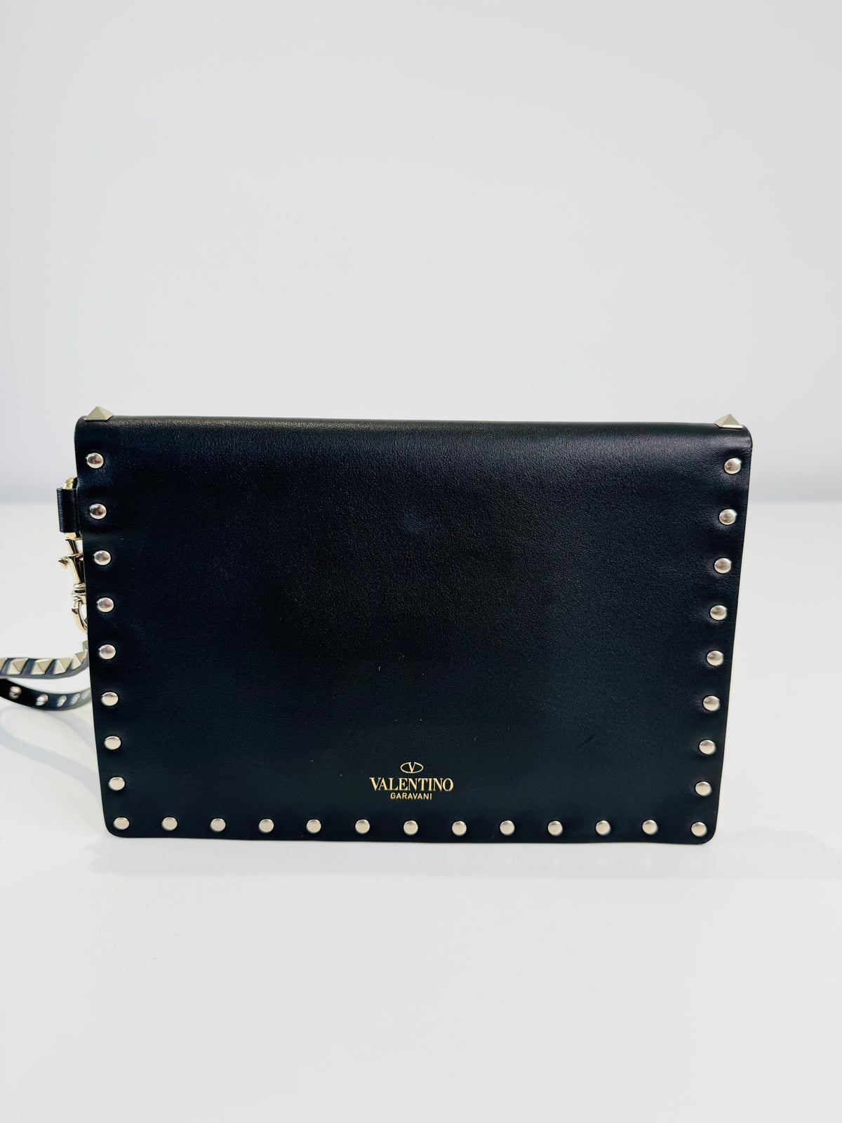 Leather Rockstud Pouch