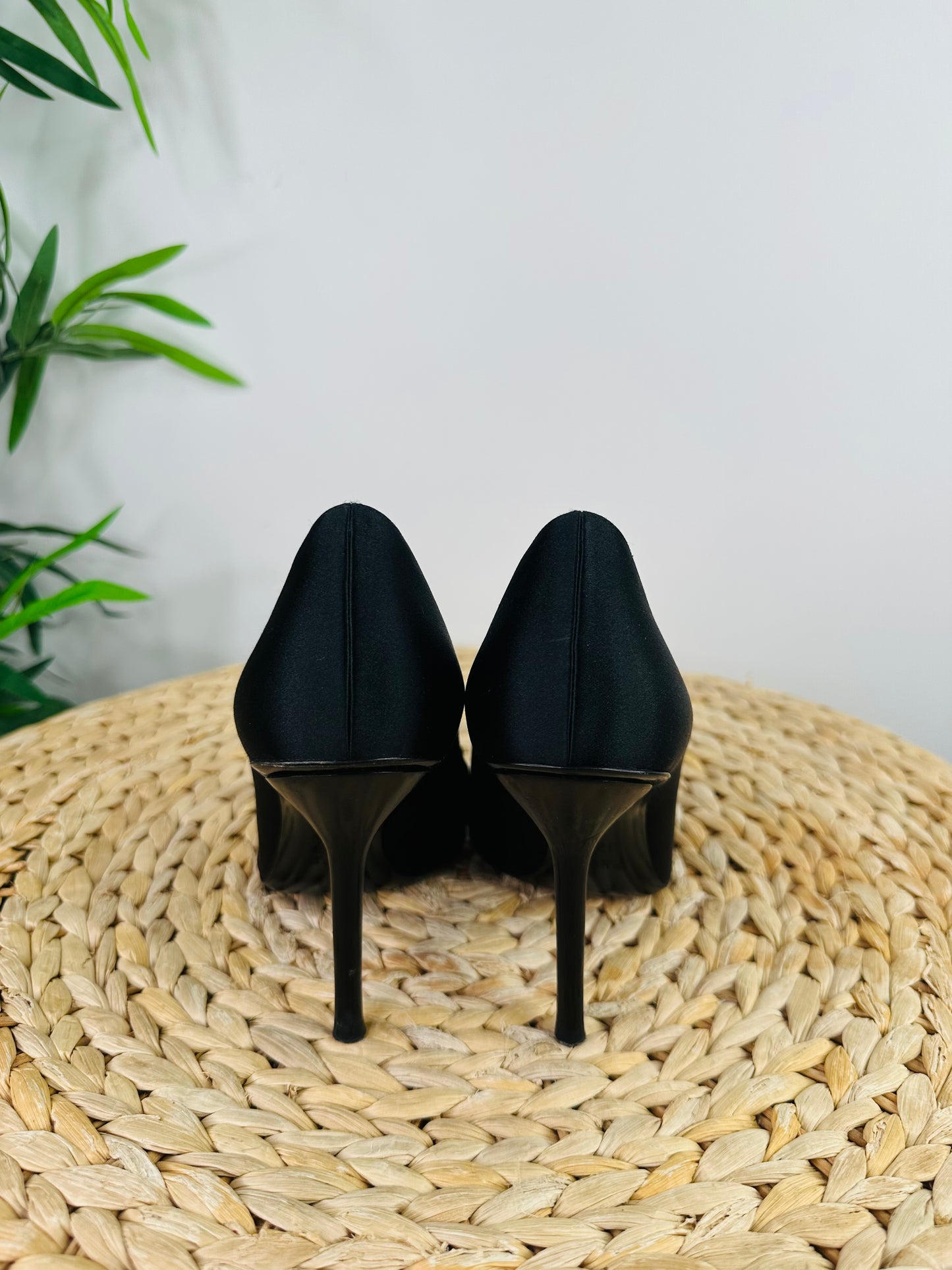 Satin Horsebit Heels - Size 37.5