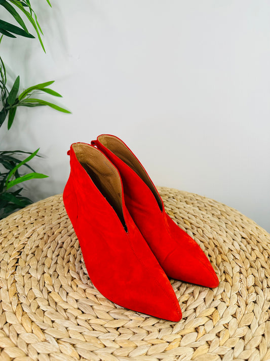 Suede Valentine Boots - Size 38