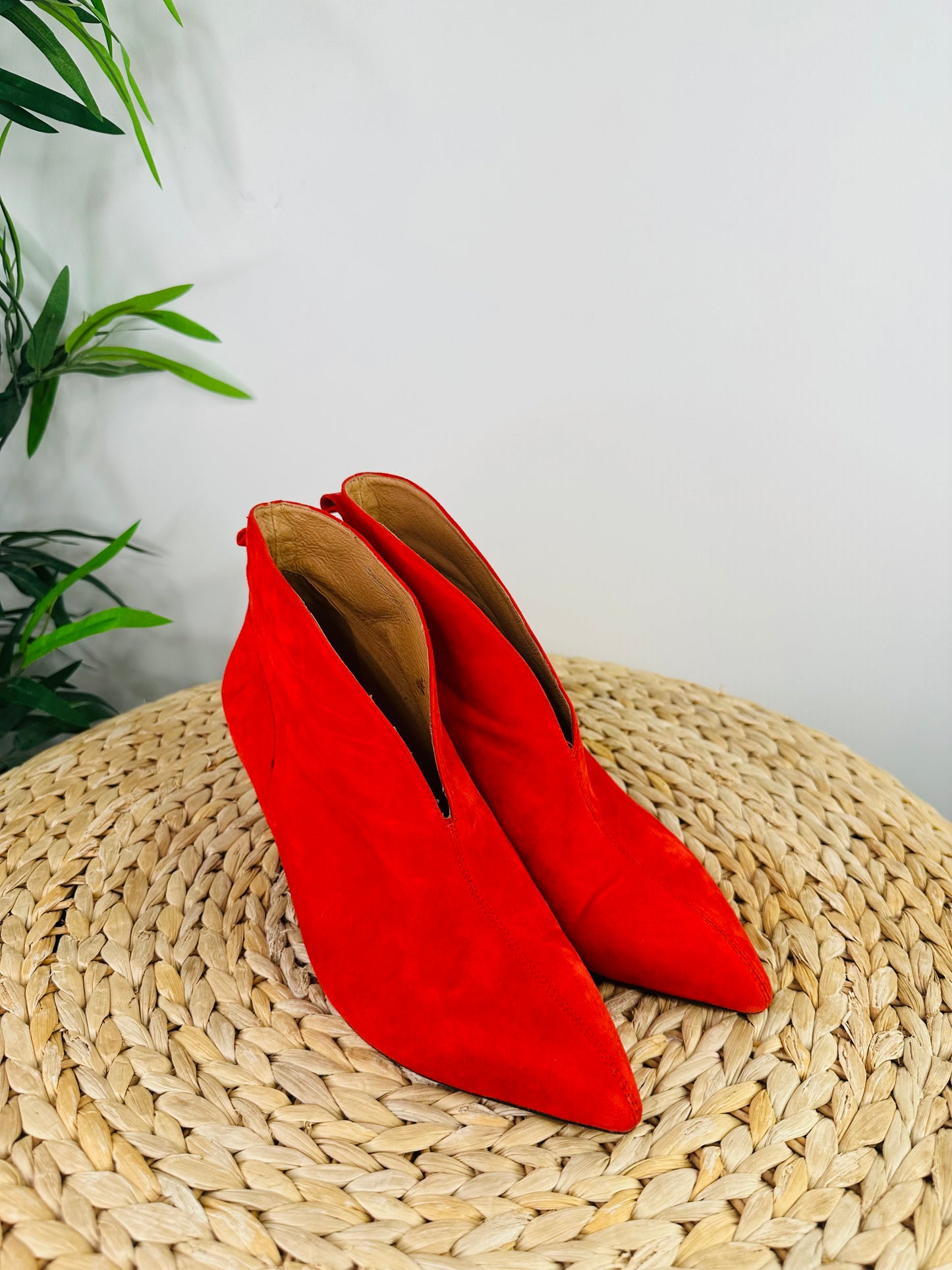 Suede Valentine Boots - Size 38