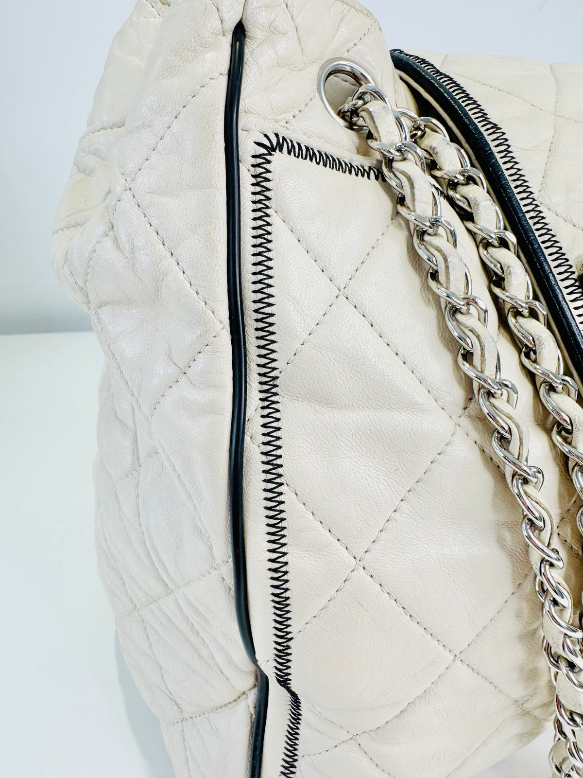 Quilted Lambskin East/West Reissue Tote