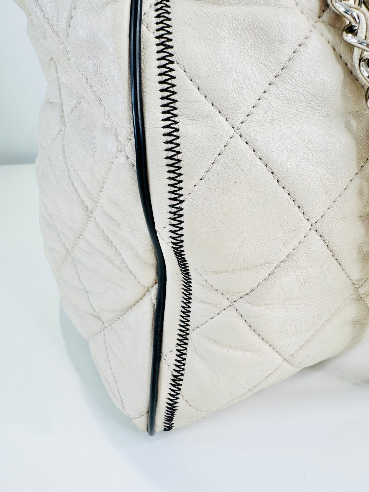 Quilted Lambskin East/West Reissue Tote