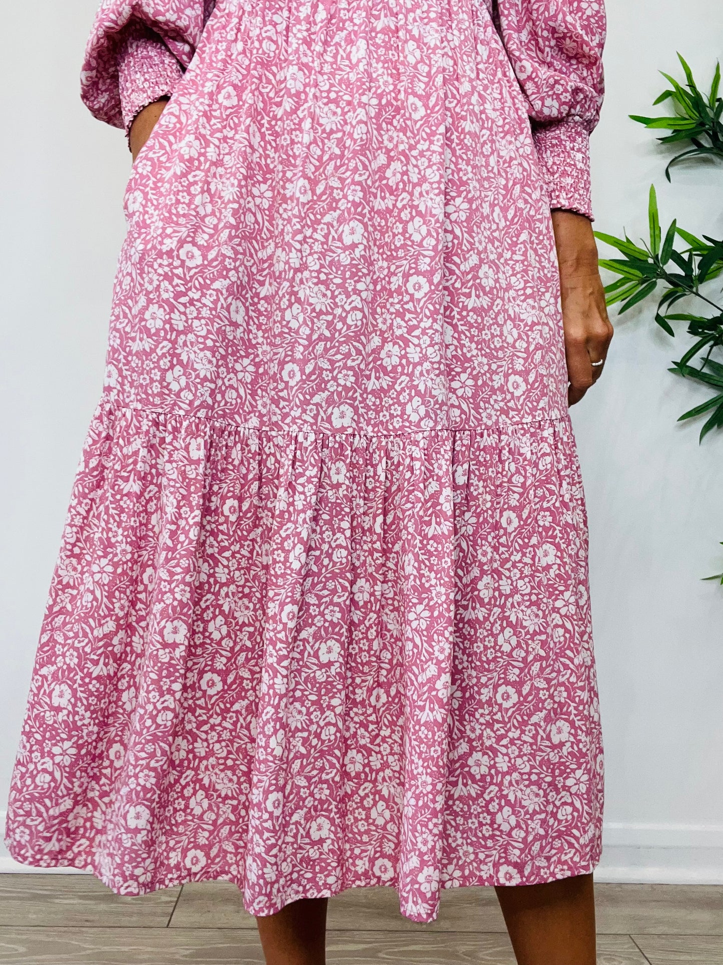Floral Smocked Dress - Size 3