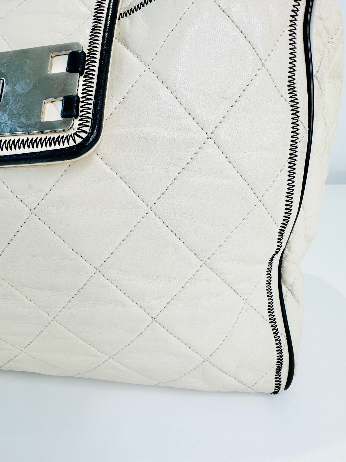 Quilted Lambskin East/West Reissue Tote