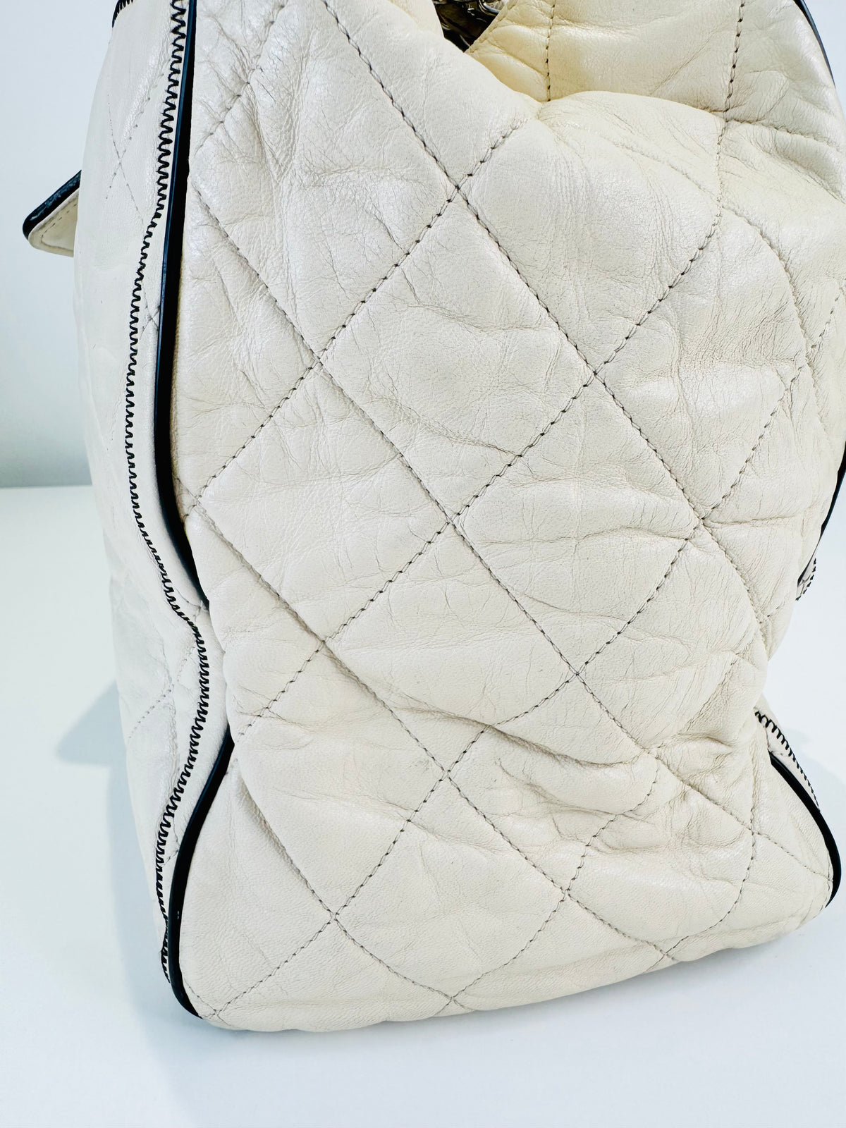 Quilted Lambskin East/West Reissue Tote