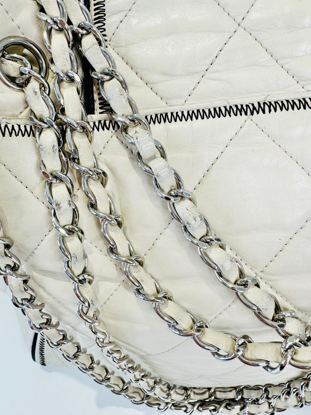 Quilted Lambskin East/West Reissue Tote