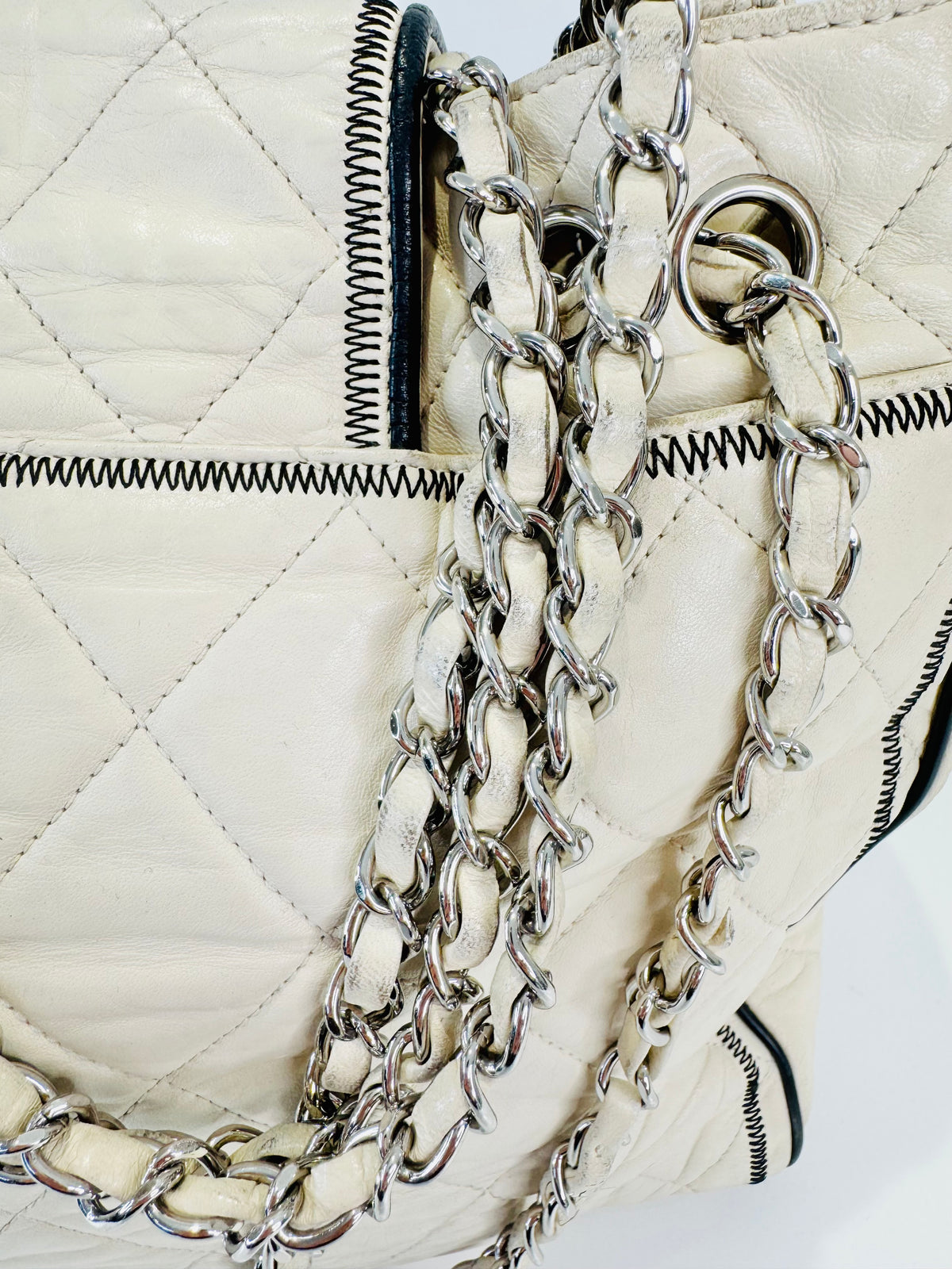 Quilted Lambskin East/West Reissue Tote