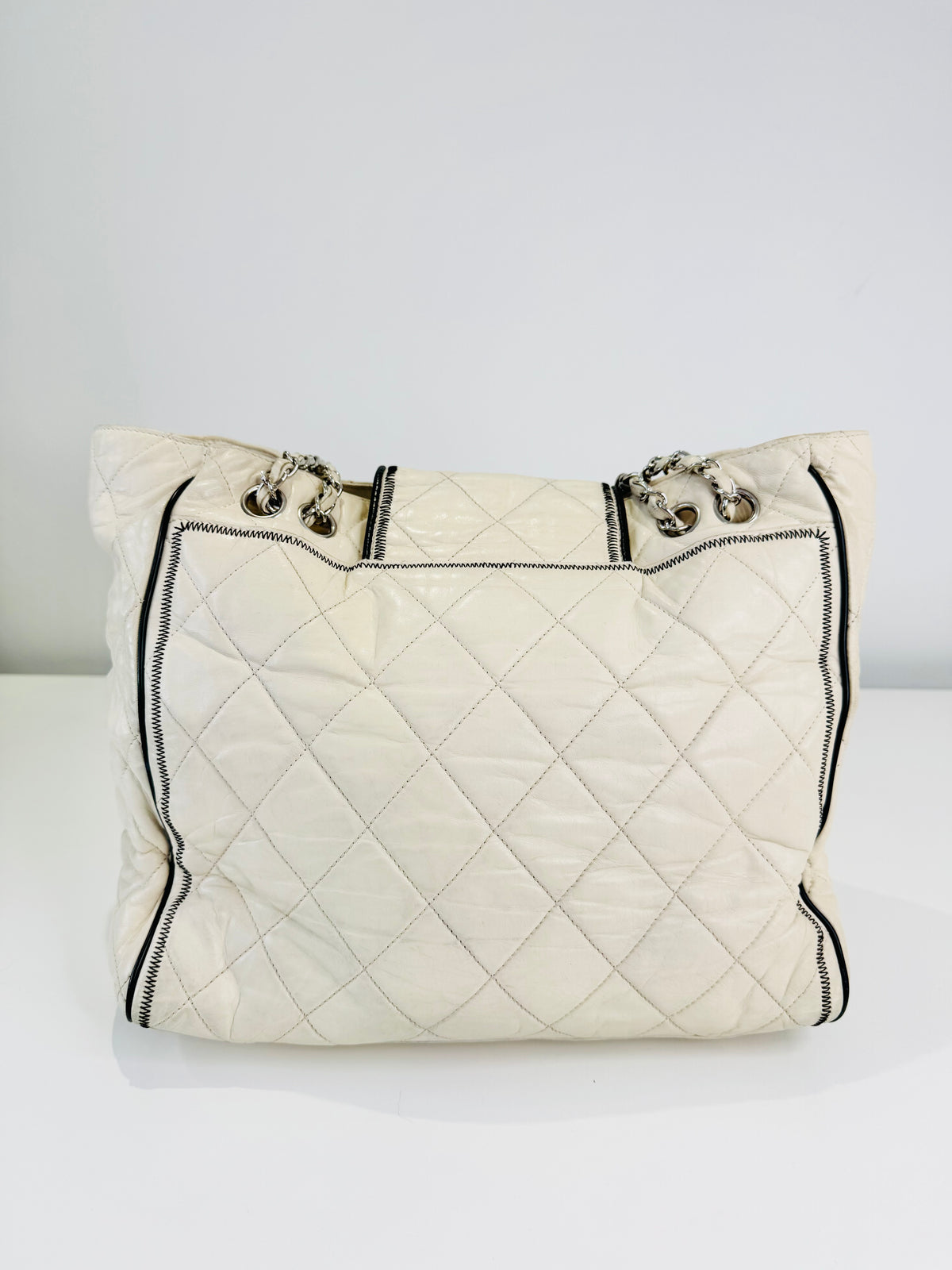 Quilted Lambskin East/West Reissue Tote