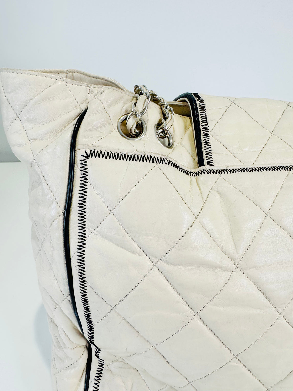Quilted Lambskin East/West Reissue Tote