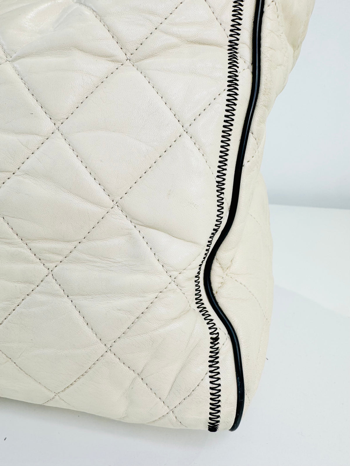 Quilted Lambskin East/West Reissue Tote