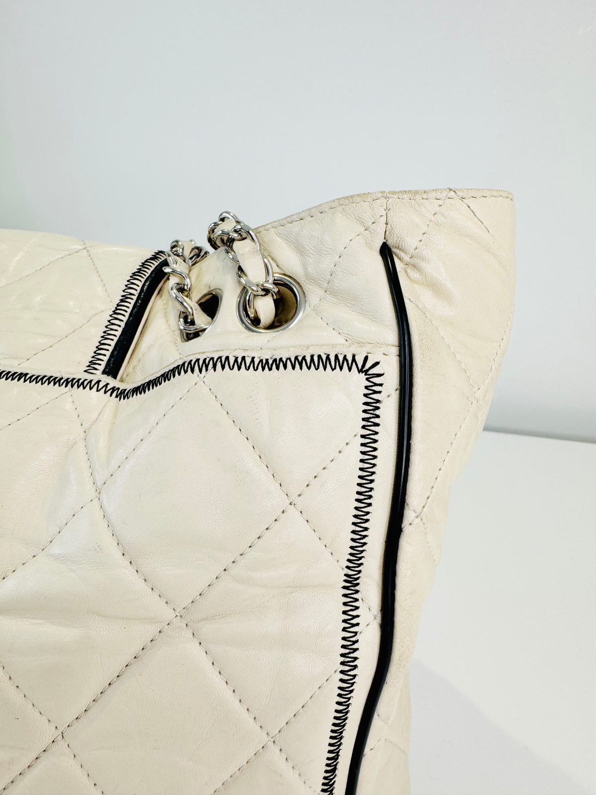 Quilted Lambskin East/West Reissue Tote