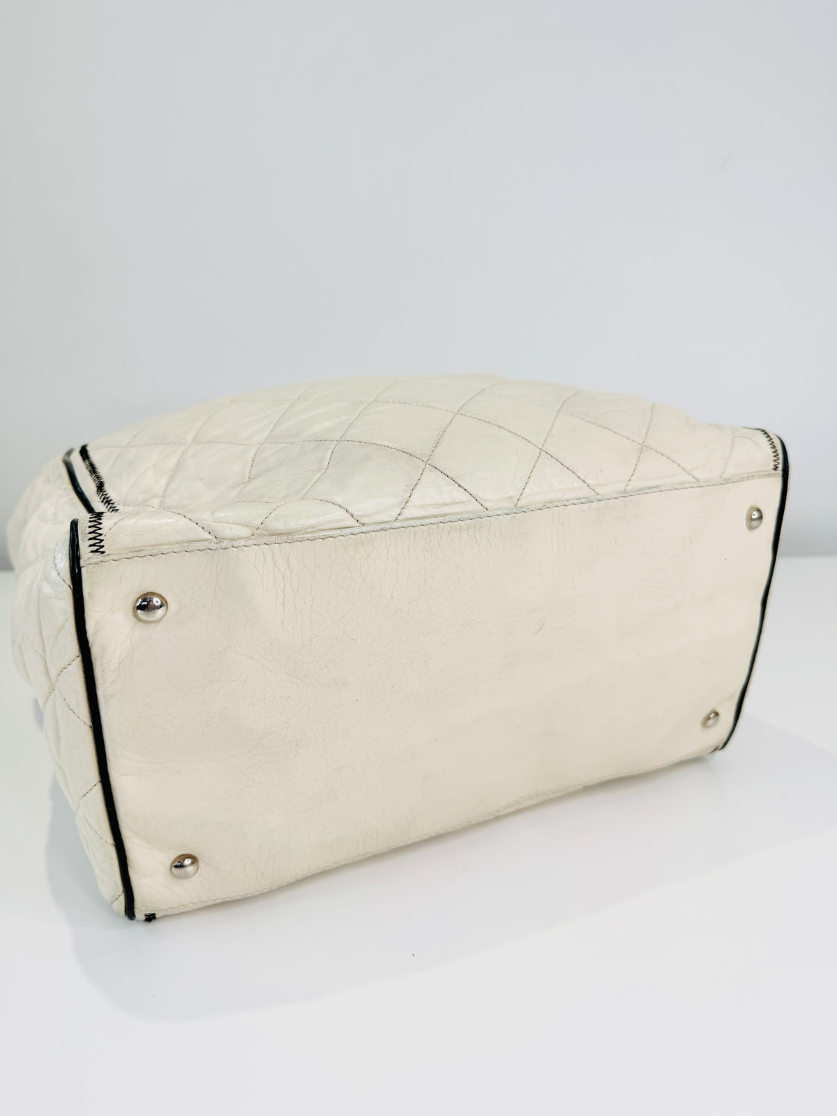 Quilted Lambskin East/West Reissue Tote