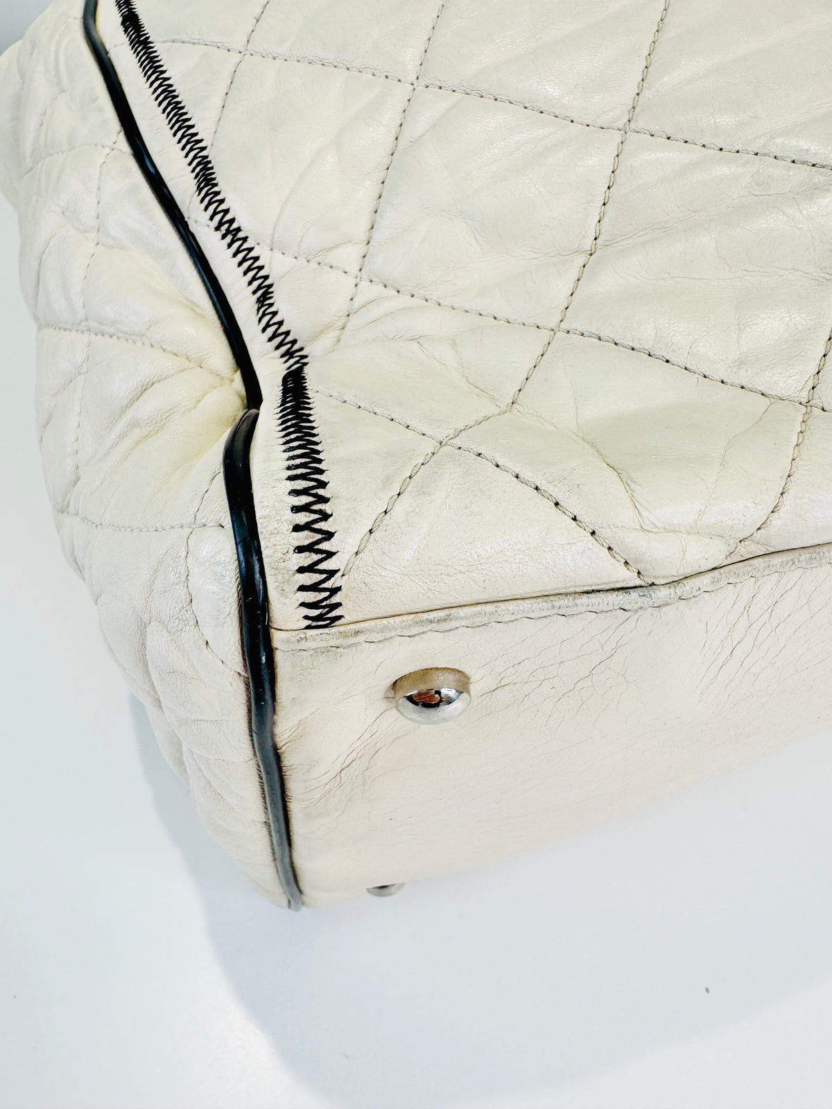 Quilted Lambskin East/West Reissue Tote