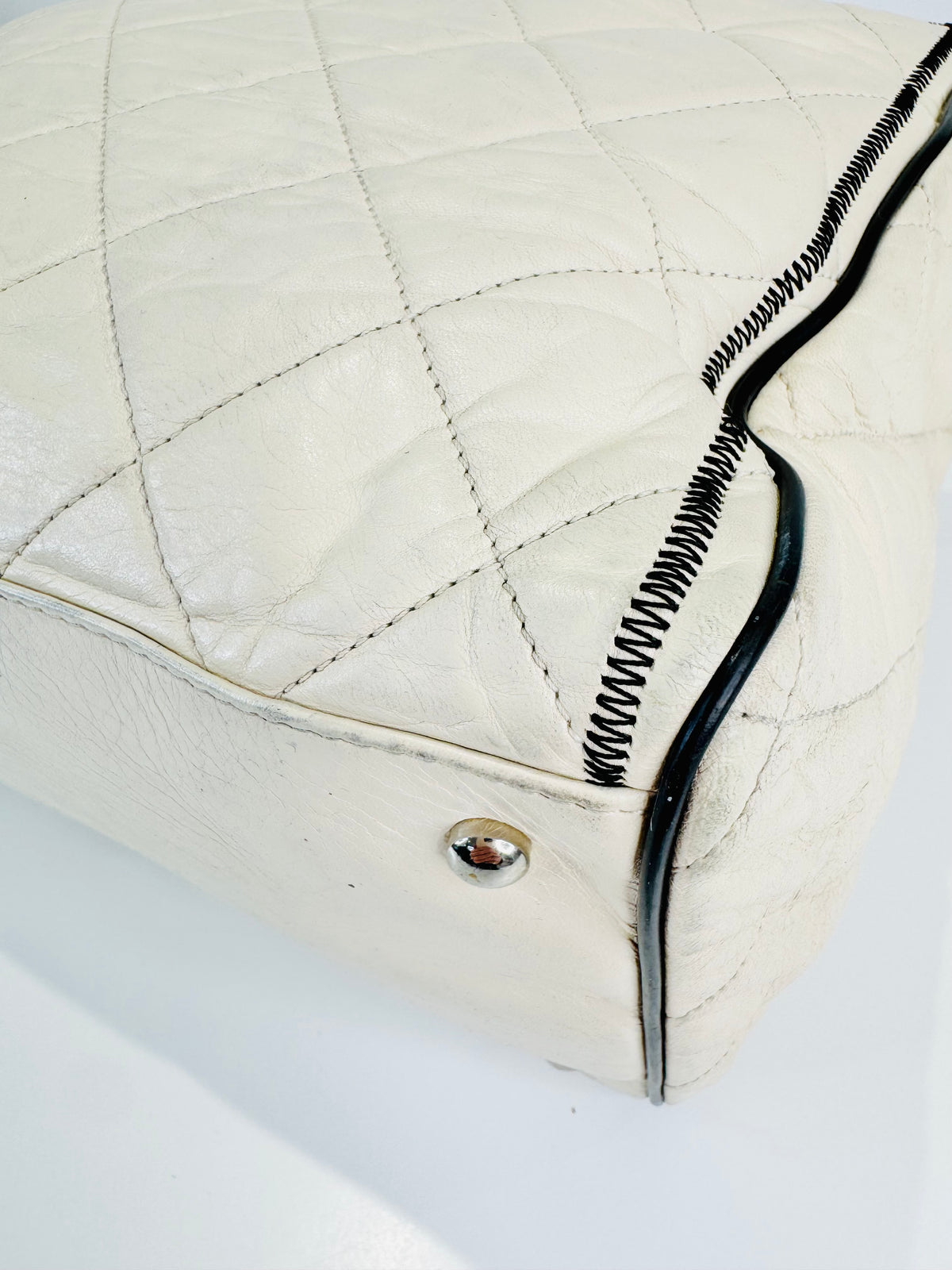 Quilted Lambskin East/West Reissue Tote