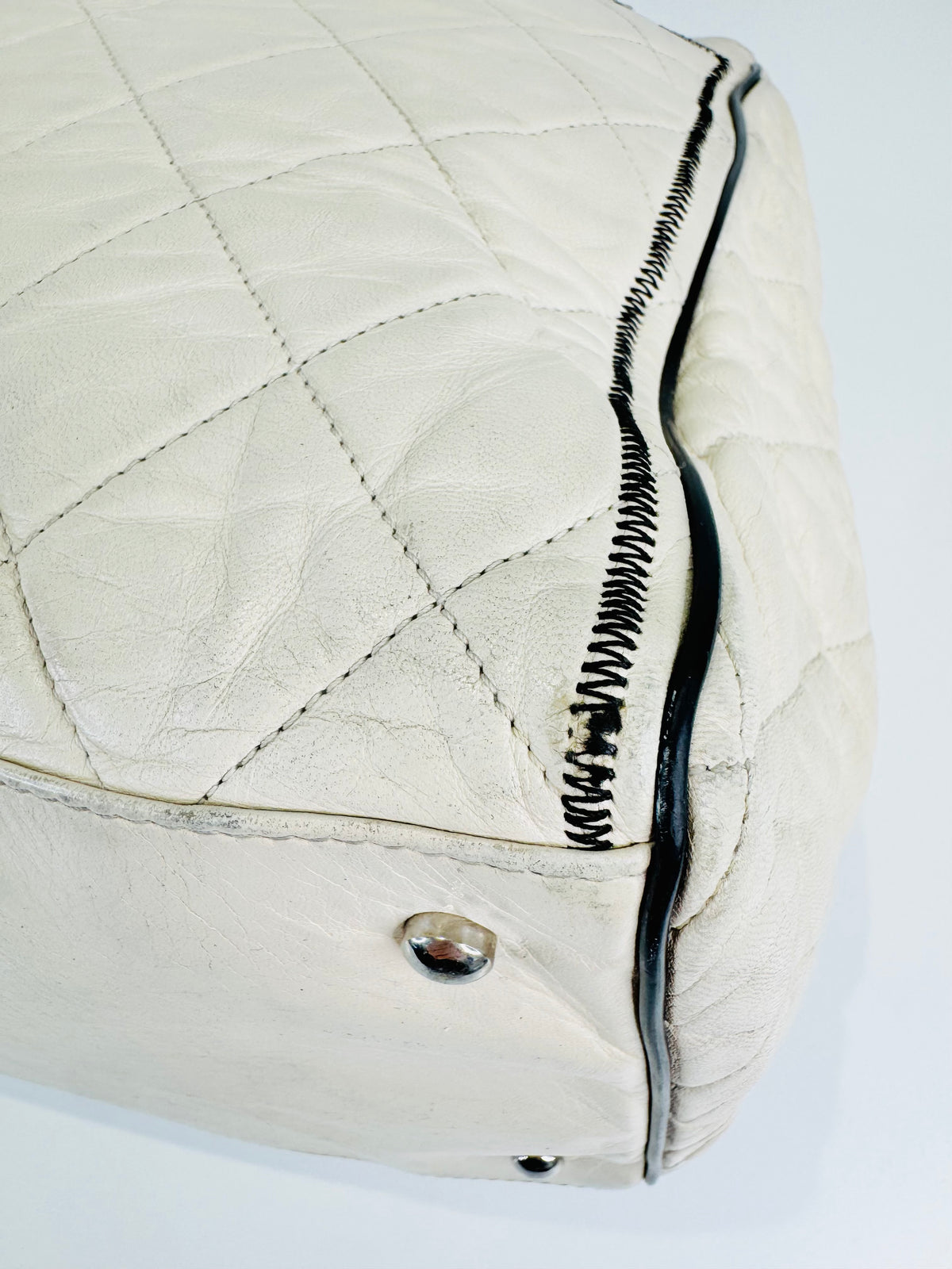 Quilted Lambskin East/West Reissue Tote