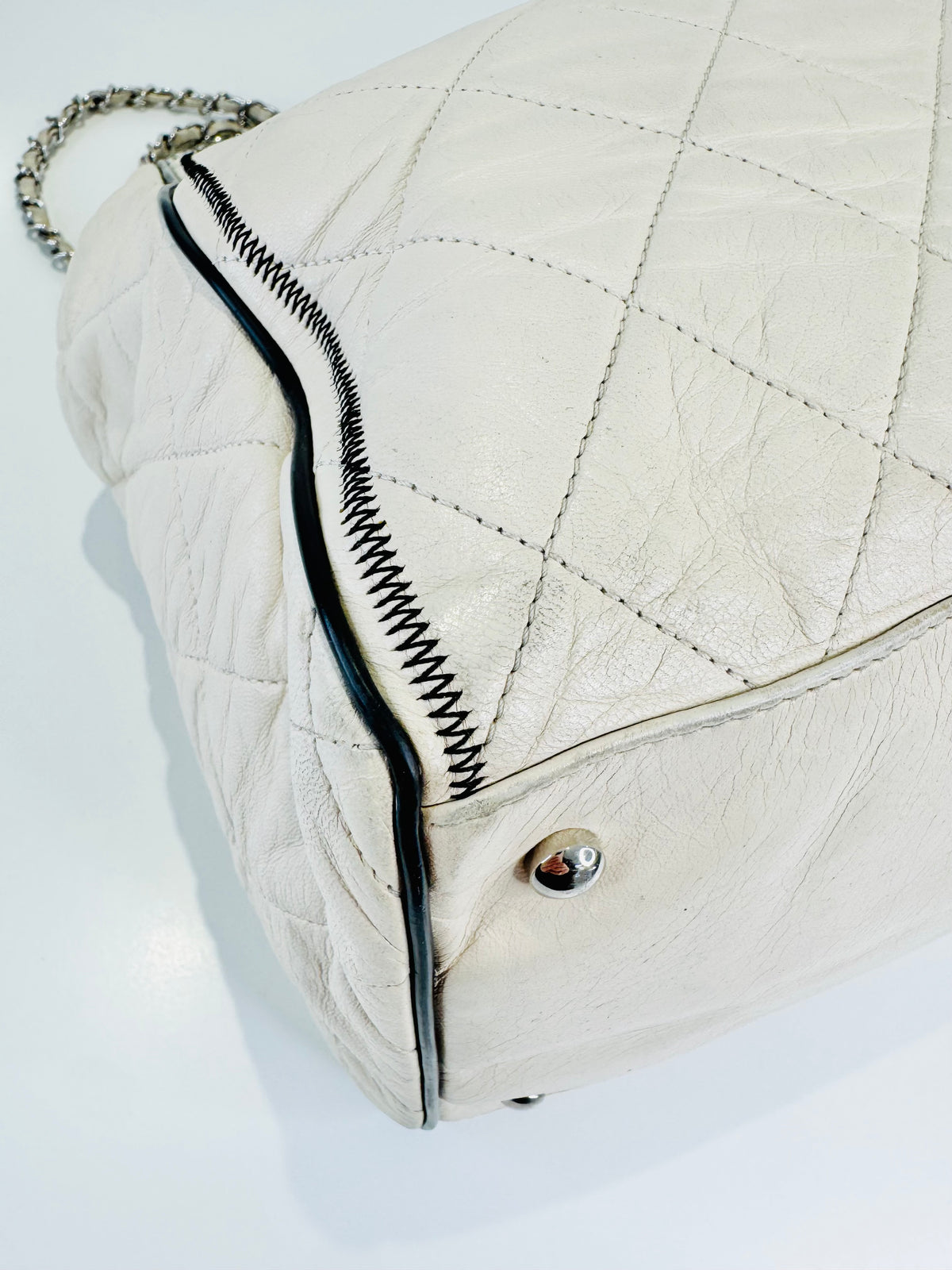 Quilted Lambskin East/West Reissue Tote