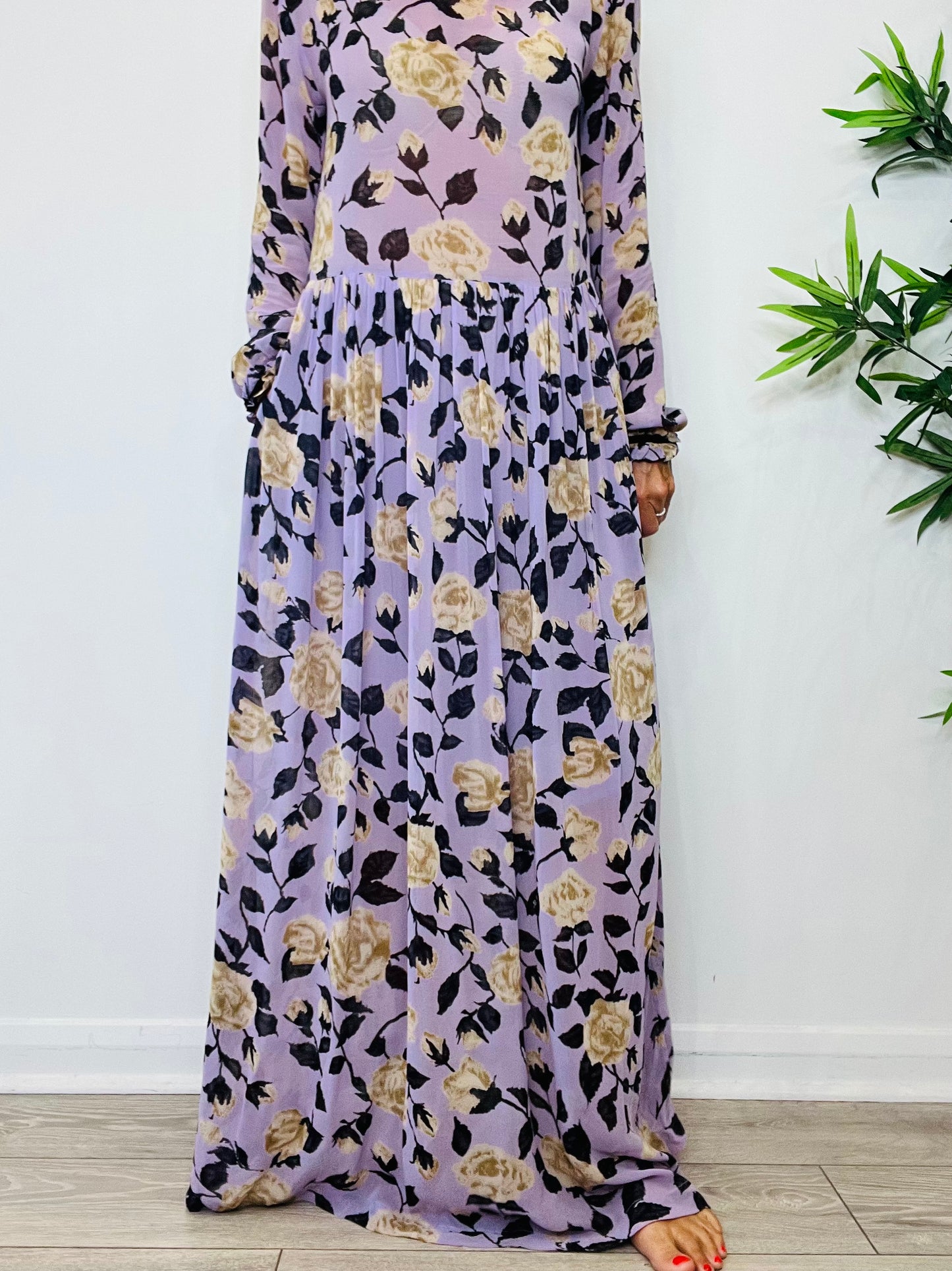 Floral Maxi Dress - Size 36