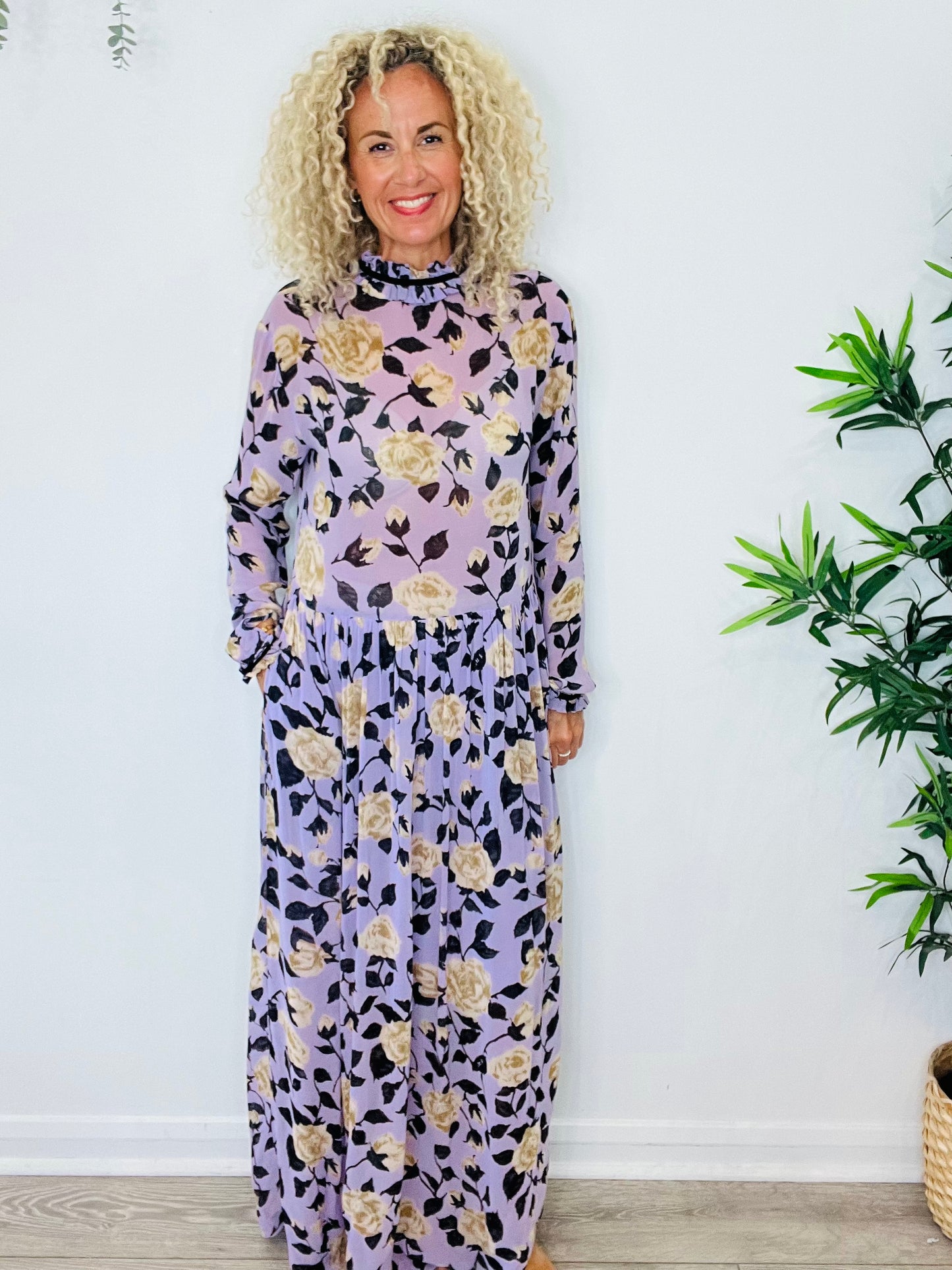 Floral Maxi Dress - Size 36