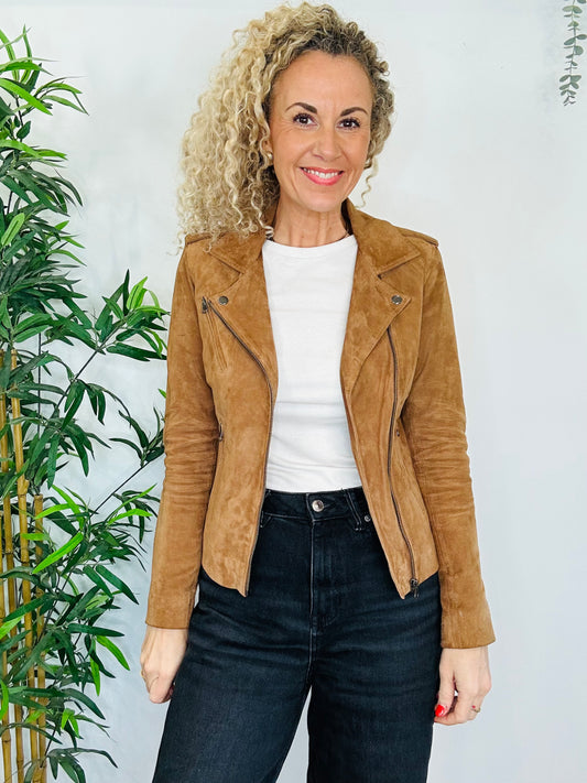 Suede Jacket - Size 8