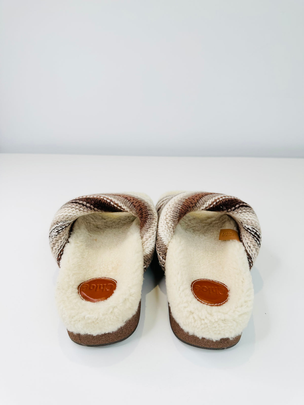 Wavy Shearling Slides - Multiple Sizes