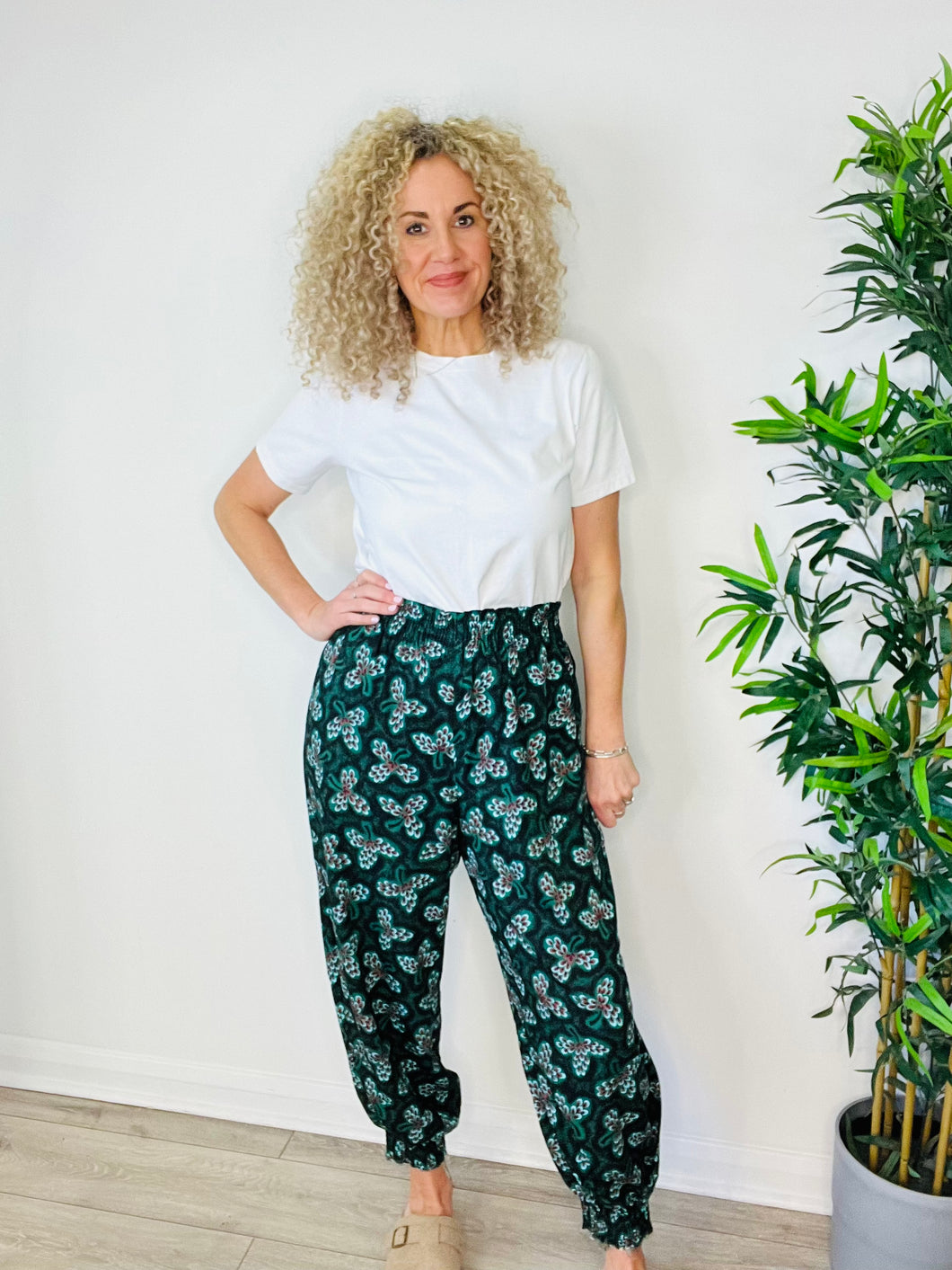 Floral Trousers - Size 12