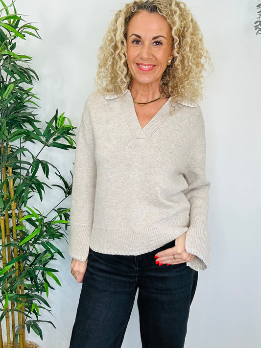 V-Neck Jumper - Size S