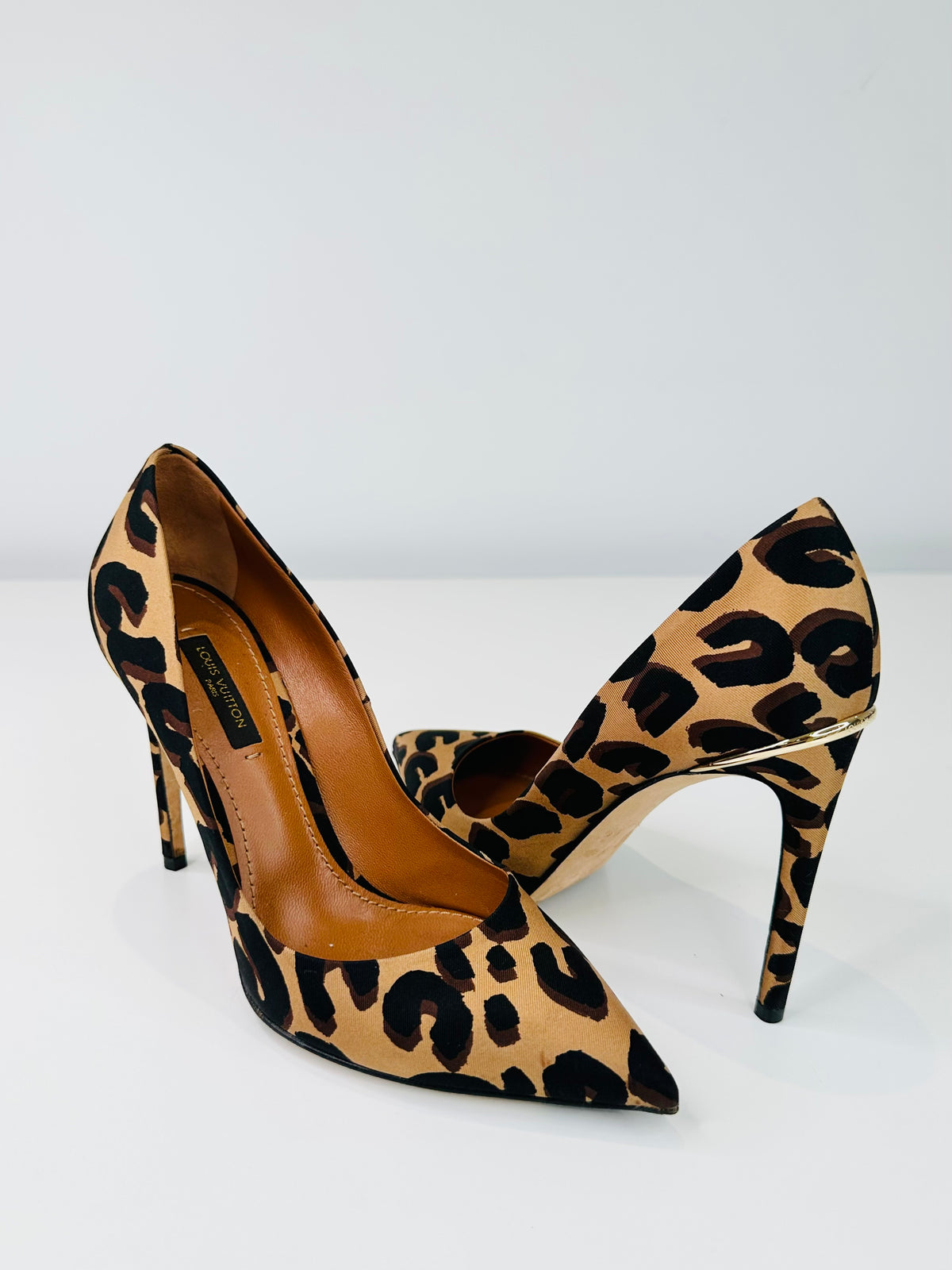 Leopard Print Pumps - Size 37.5