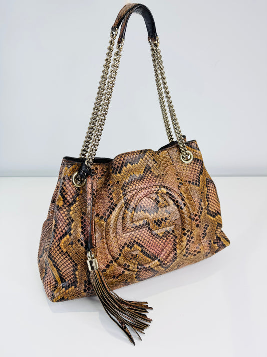 Soho Python Chain Shoulder Bag