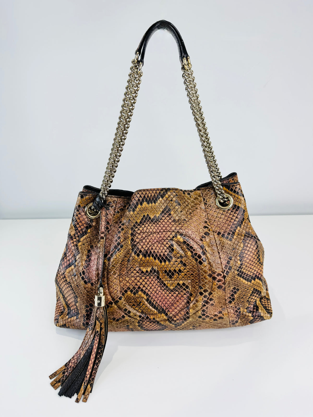 Soho Python Chain Shoulder Bag