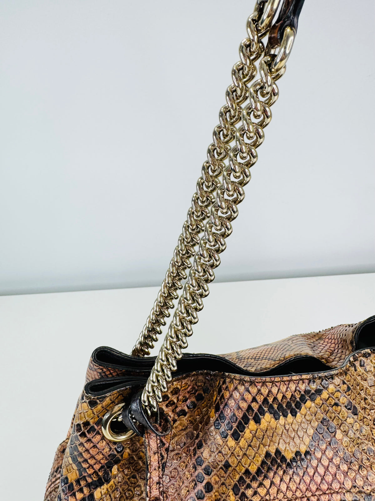 Soho Python Chain Shoulder Bag