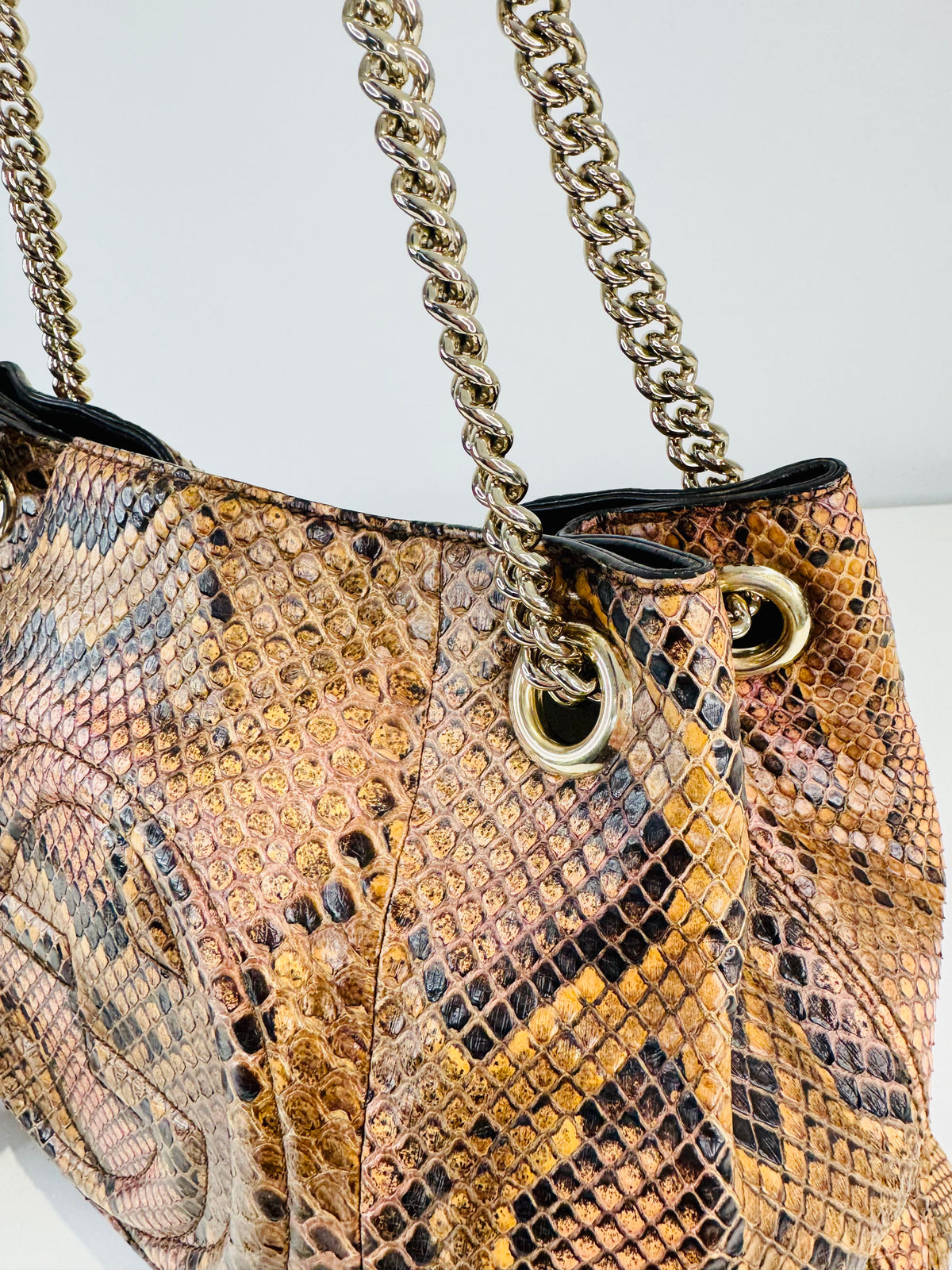 Soho Python Chain Shoulder Bag