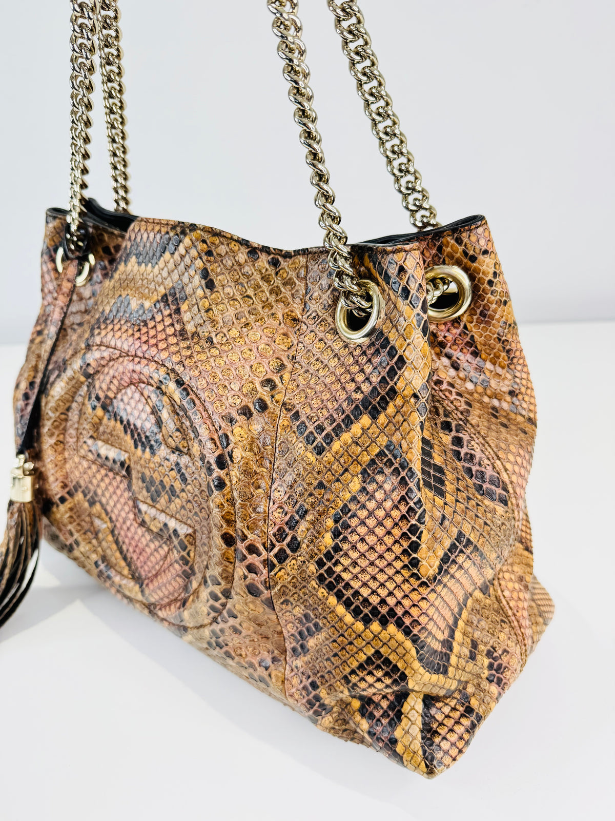 Soho Python Chain Shoulder Bag
