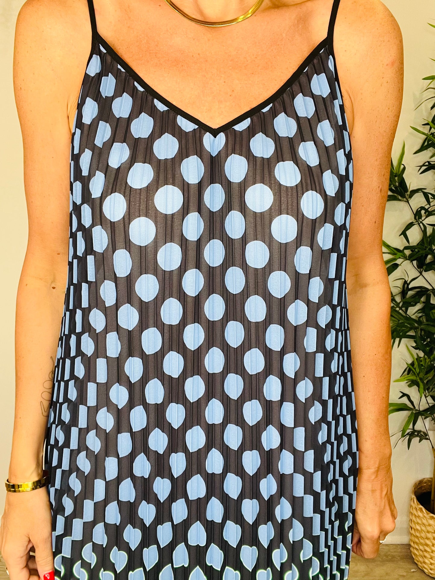 Pleated Maxi Dress - Size 34
