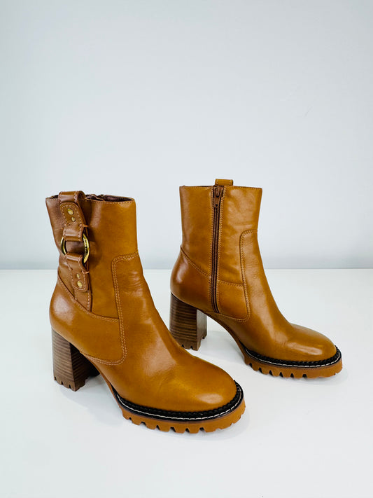 Erine Leather Boots - Size 37.5