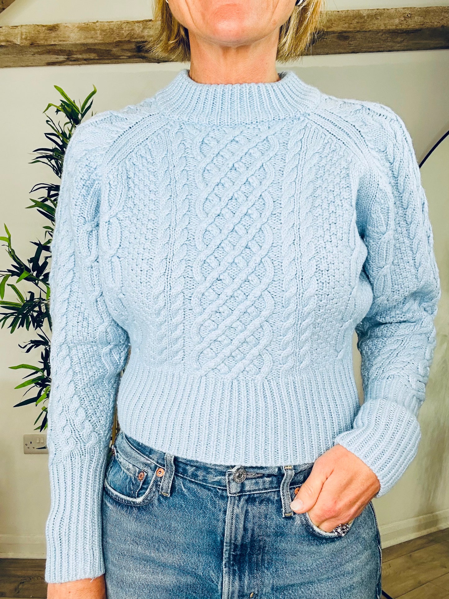 Cable Knit Jumper - Size S