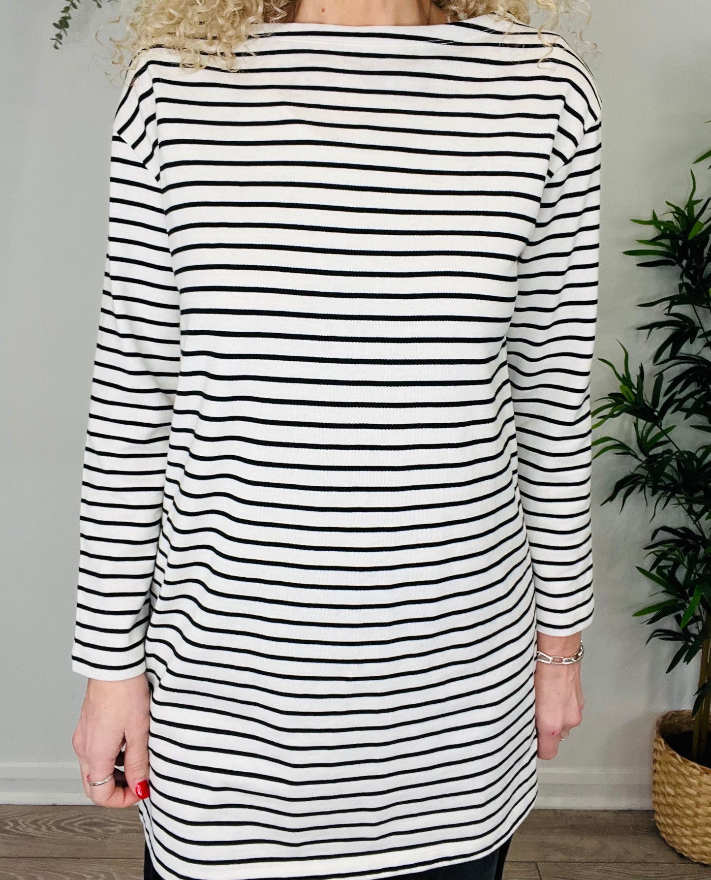 Striped T-Shirt Dress - Size M