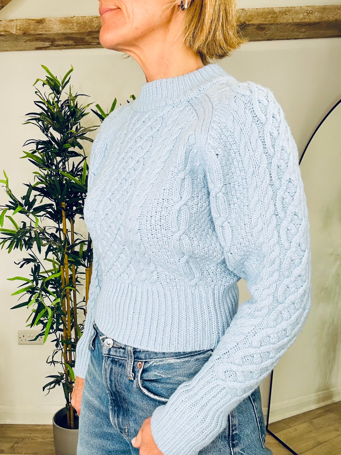 Cable Knit Jumper - Size S