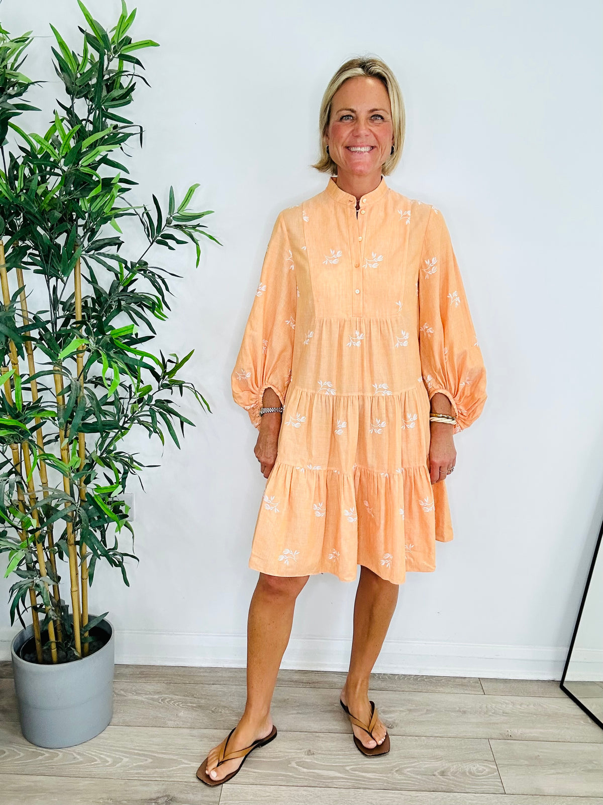 Winona Embroidered Dress - Size 10