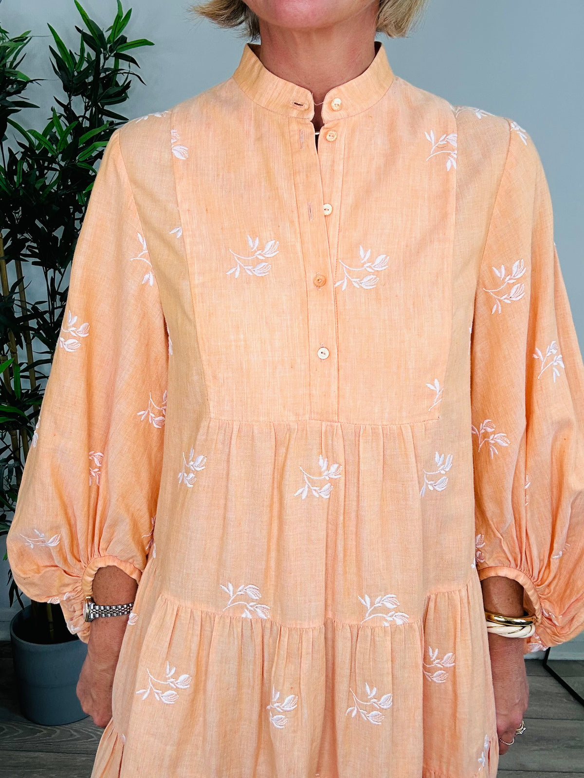 Winona Embroidered Dress - Size 10
