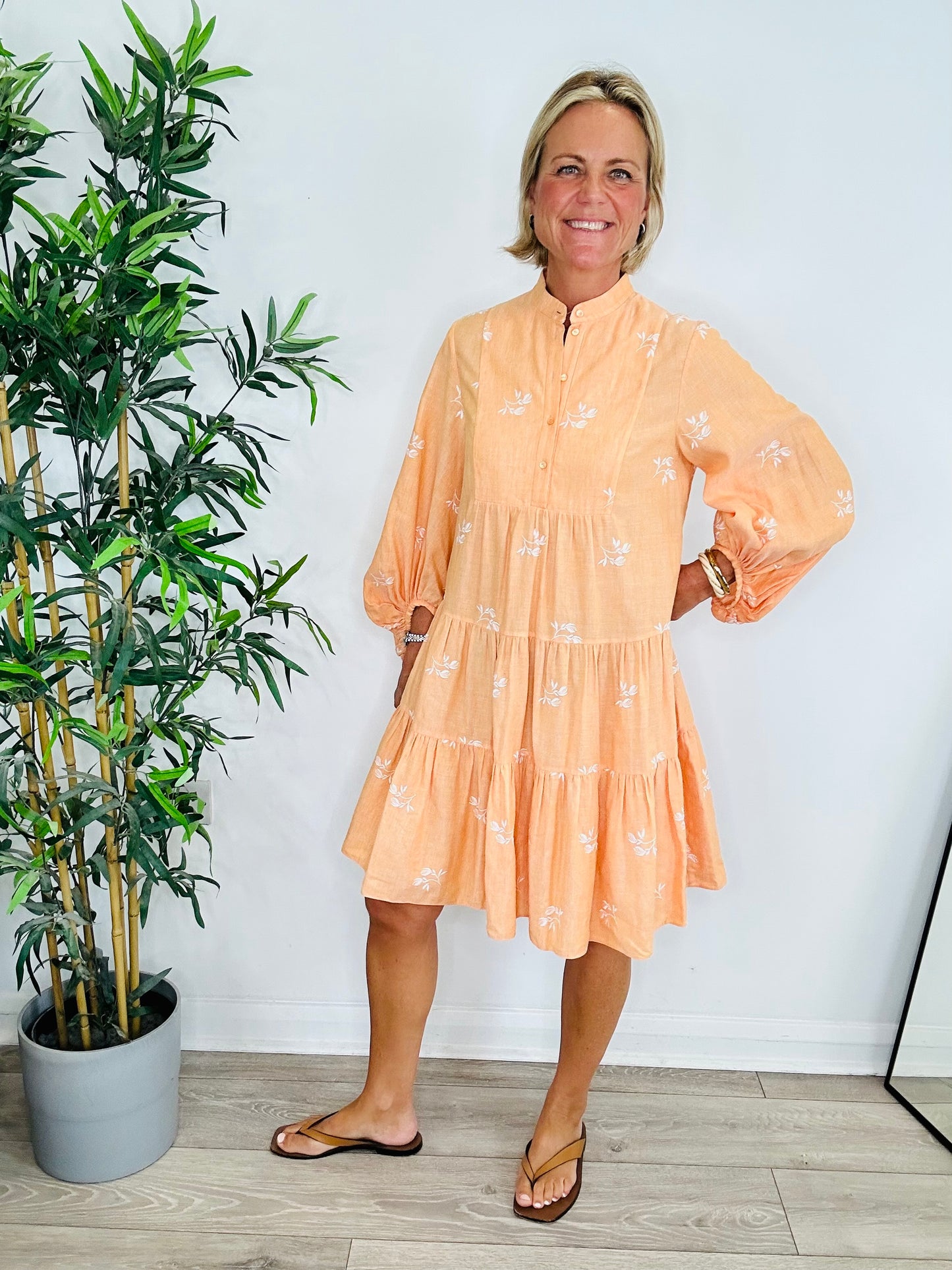 Winona Embroidered Dress - Size 10