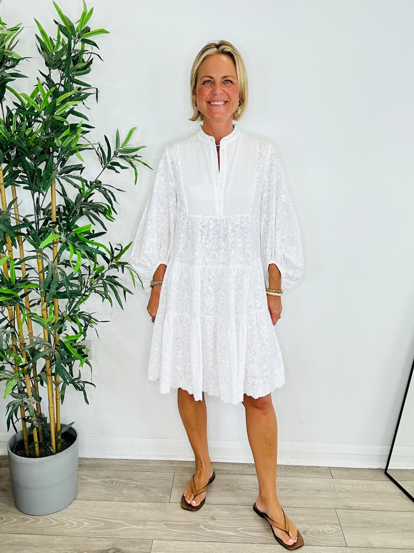 Winona Embroidered Dress - Size 10