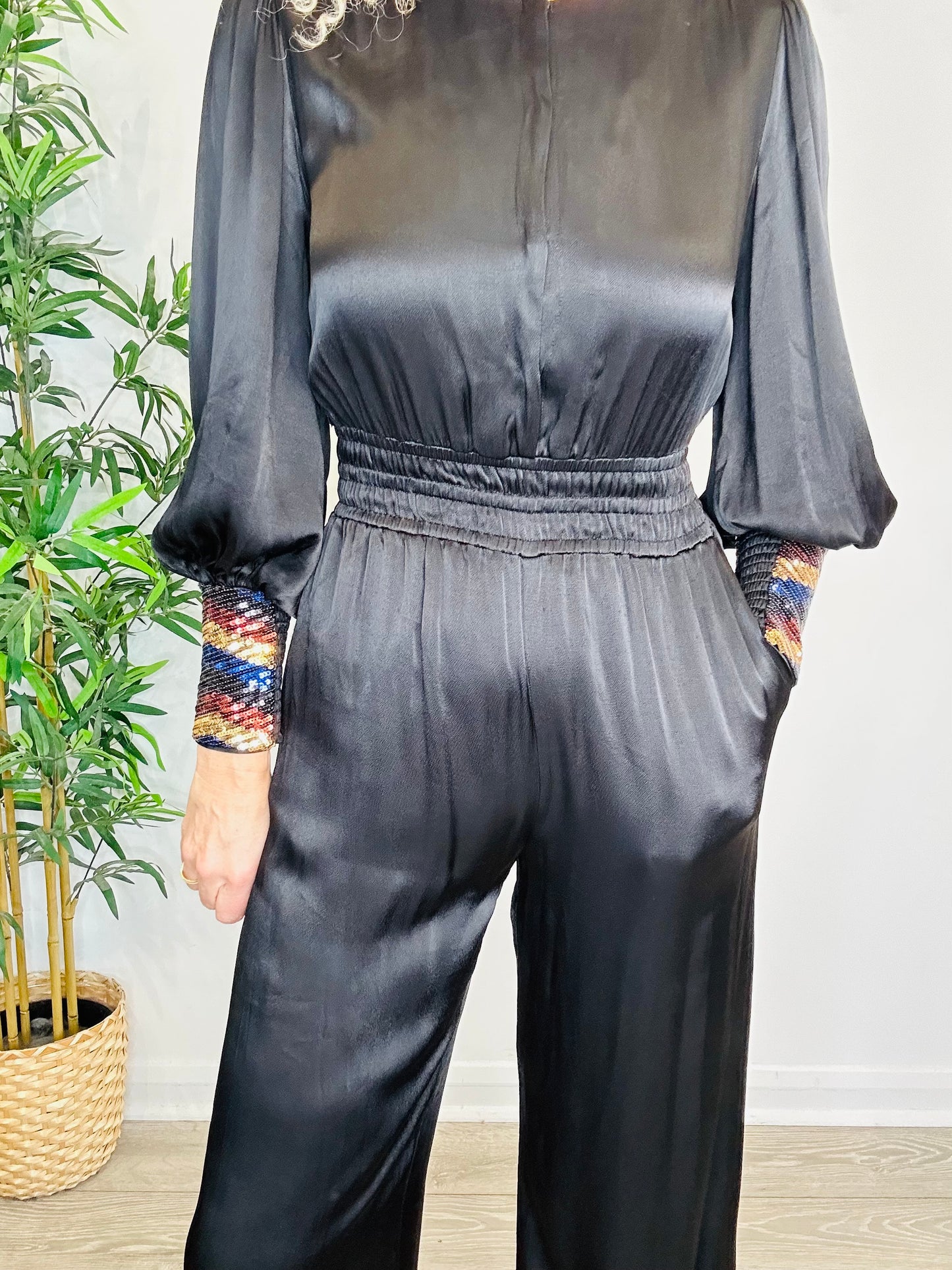 Satin Jumpsuit - Size 2