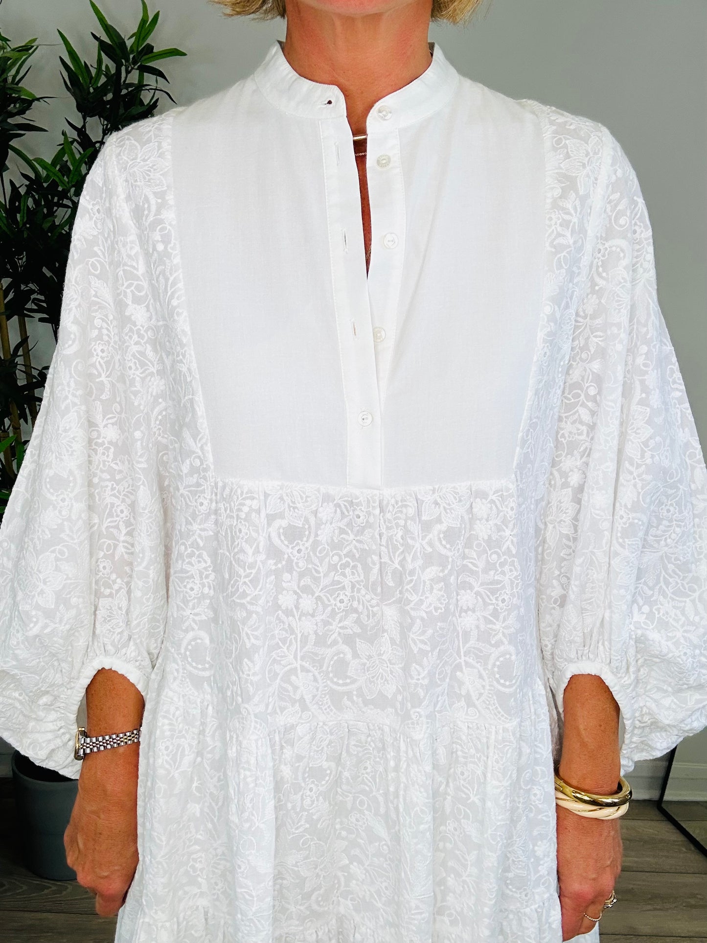 Winona Embroidered Dress - Size 10